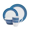 Kitchenware & Tableware<Campfire 16 Piece Melamine Dinner Set - Nautical