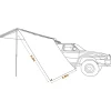 Side Awning Walls<OZtrail Awning Side Wall 2.5m - BlockOut