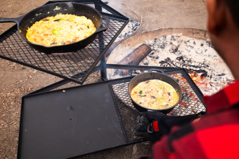 Camp Grills<Campfire Cooking Grill Combo