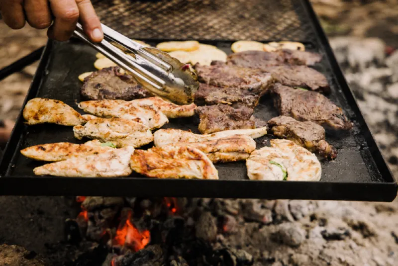 Camp Grills<Campfire Cooking Grill Combo