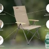 Chairs<OZtrail Cape Series Recliner Chair - Tan