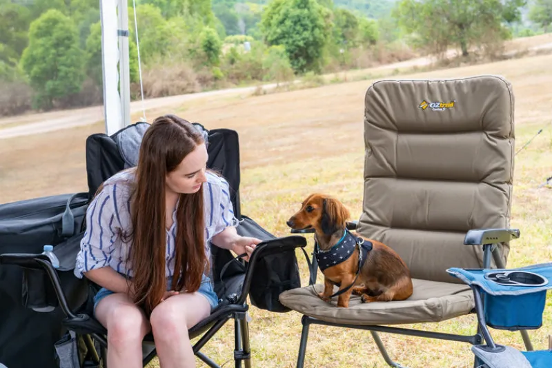 Chairs<OZtrail Coolum 5 Position Recliner