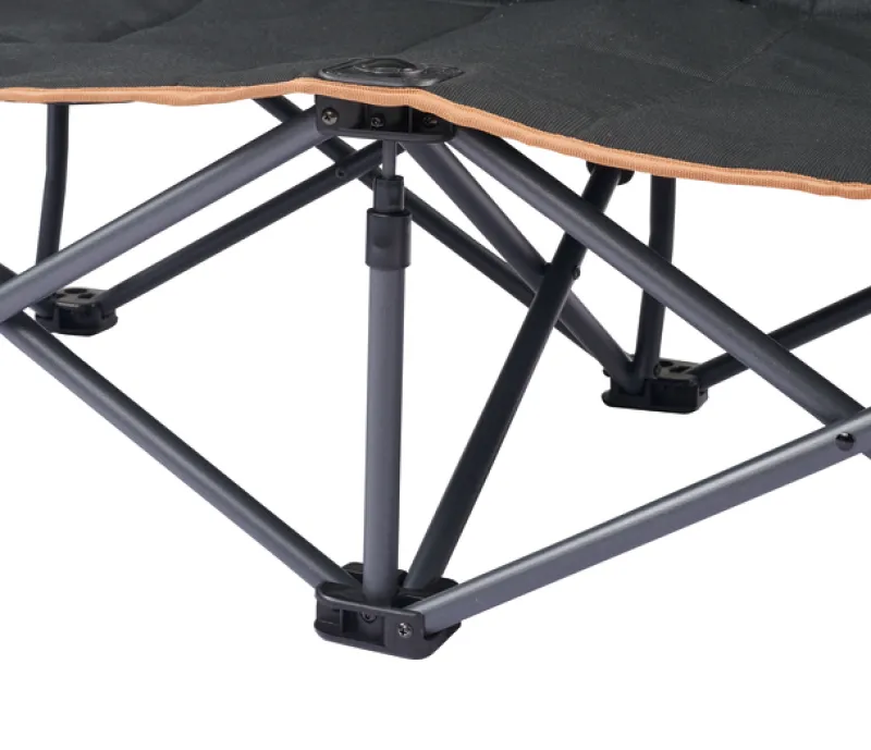 Chairs<OZtrail Fireside Double Chair - Black