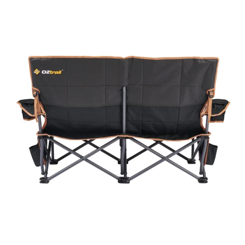 Chairs<OZtrail Fireside Double Chair - Black