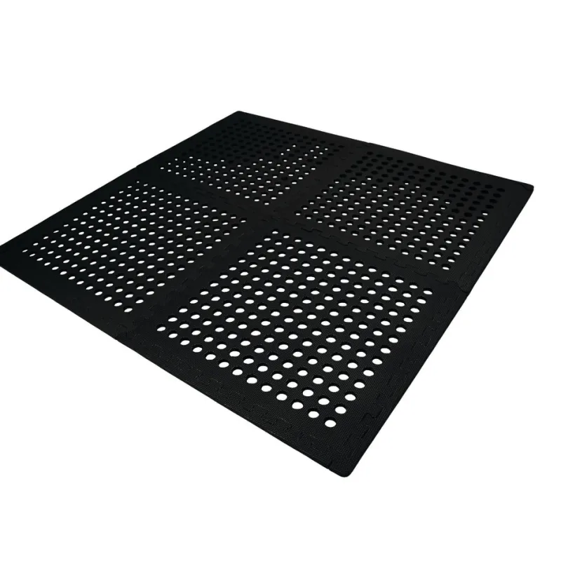 Annex Matting & Privacy Screens<OZtrail Foam Floor Mat Black - 4 Pack