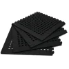 Annex Matting & Privacy Screens<OZtrail Foam Floor Mat Black - 4 Pack