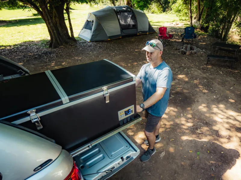 Fridges & Freezers<OZtrail 80L Dual Zone Fridge/Freezer