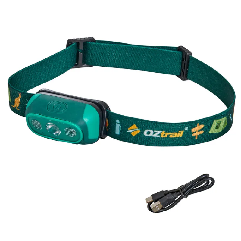 Headlamps<OZtrail 80L Lumos Twinkle Kids Headlamp - Green