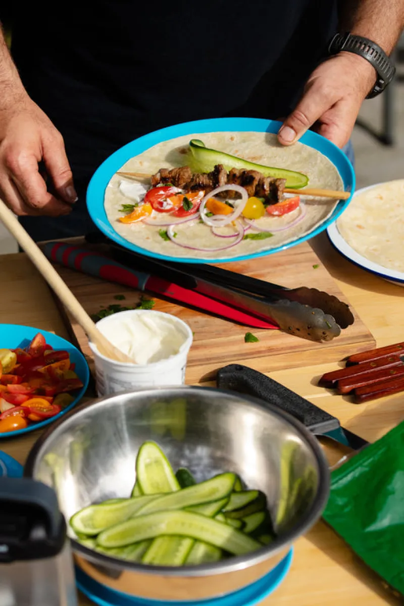 Kitchenware & Tableware<Campfire Melamine Dinner Plate - Blue