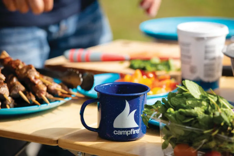 Kitchenware & Tableware<Campfire Melamine Dinner Plate - Blue