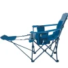 Chairs<OZtrail Monarch Arm Chair with Footrest - Blue