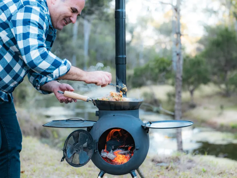 Series 2<Ozpig Series 2 Portable Wood Fire Stove