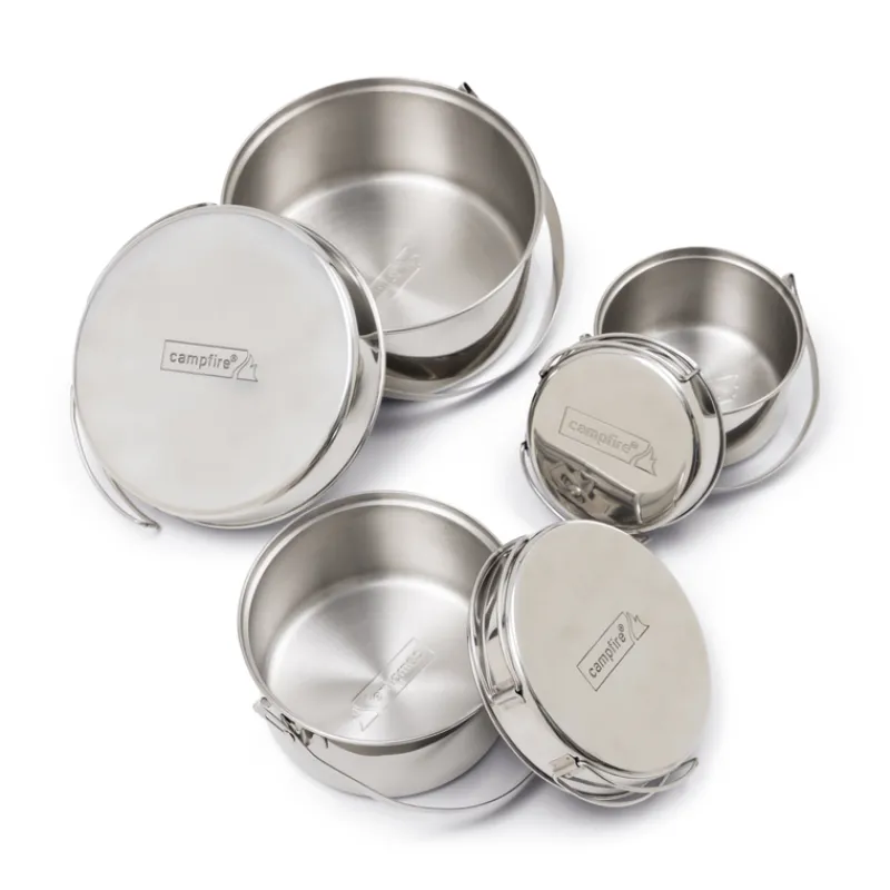 Pots & Pans<Campfire 6pc Stainless Steel Pot Set