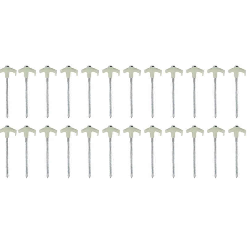 Pegs & Poles<OZtrail Screw In Tent Peg Set 25 Piece Glow in the dark