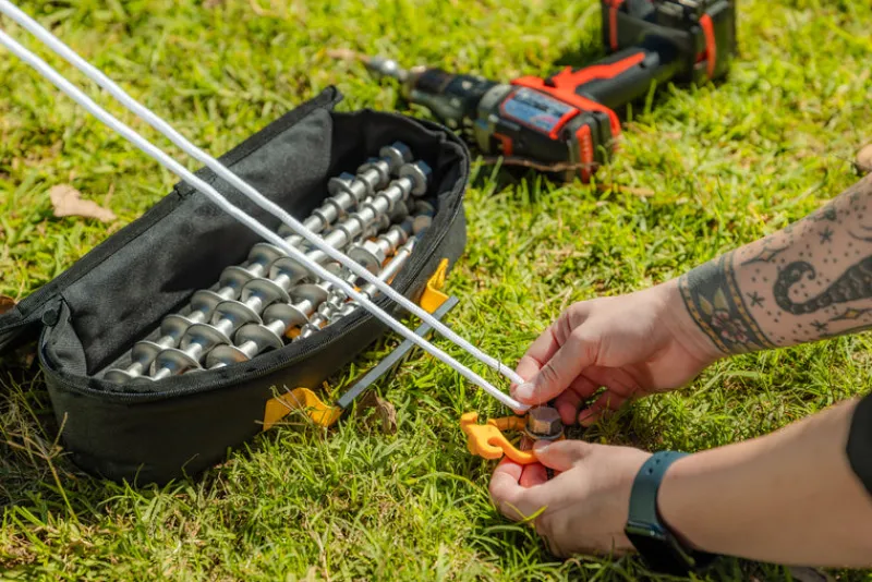 Pegs & Poles<OZtrail Screw-In Aluminium Peg Kit 22 Piece