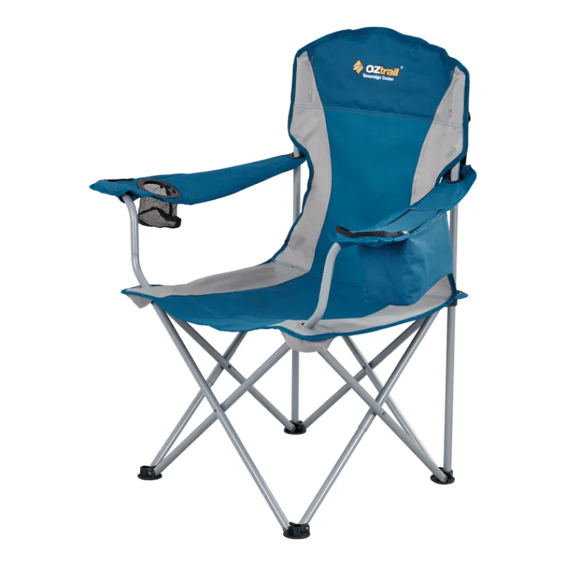 Chairs<OZtrail Sovereign Cooler Arm Chair - Blue
