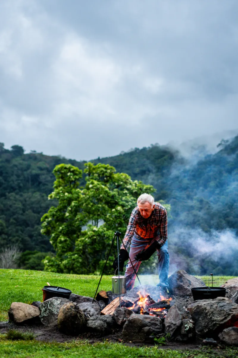 Camp Ovens<Campfire Tripod 1 Metre 9mm Steel