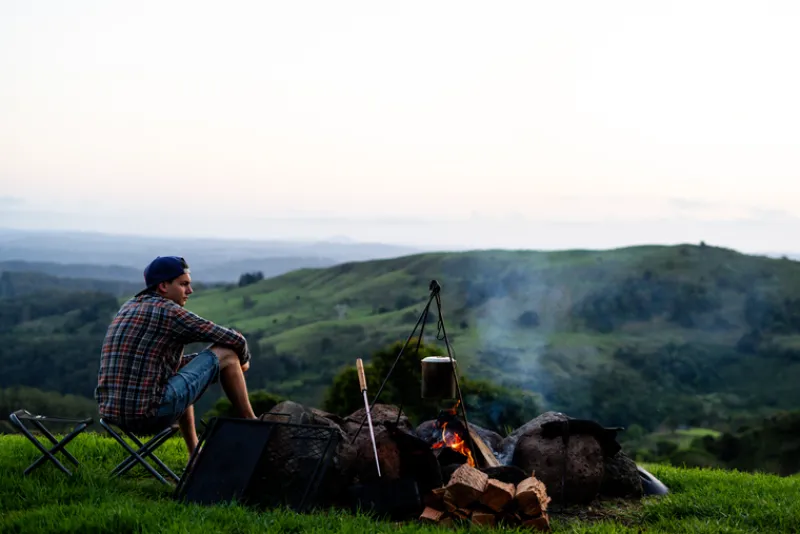 Camp Ovens<Campfire Tripod 1 Metre 9mm Steel